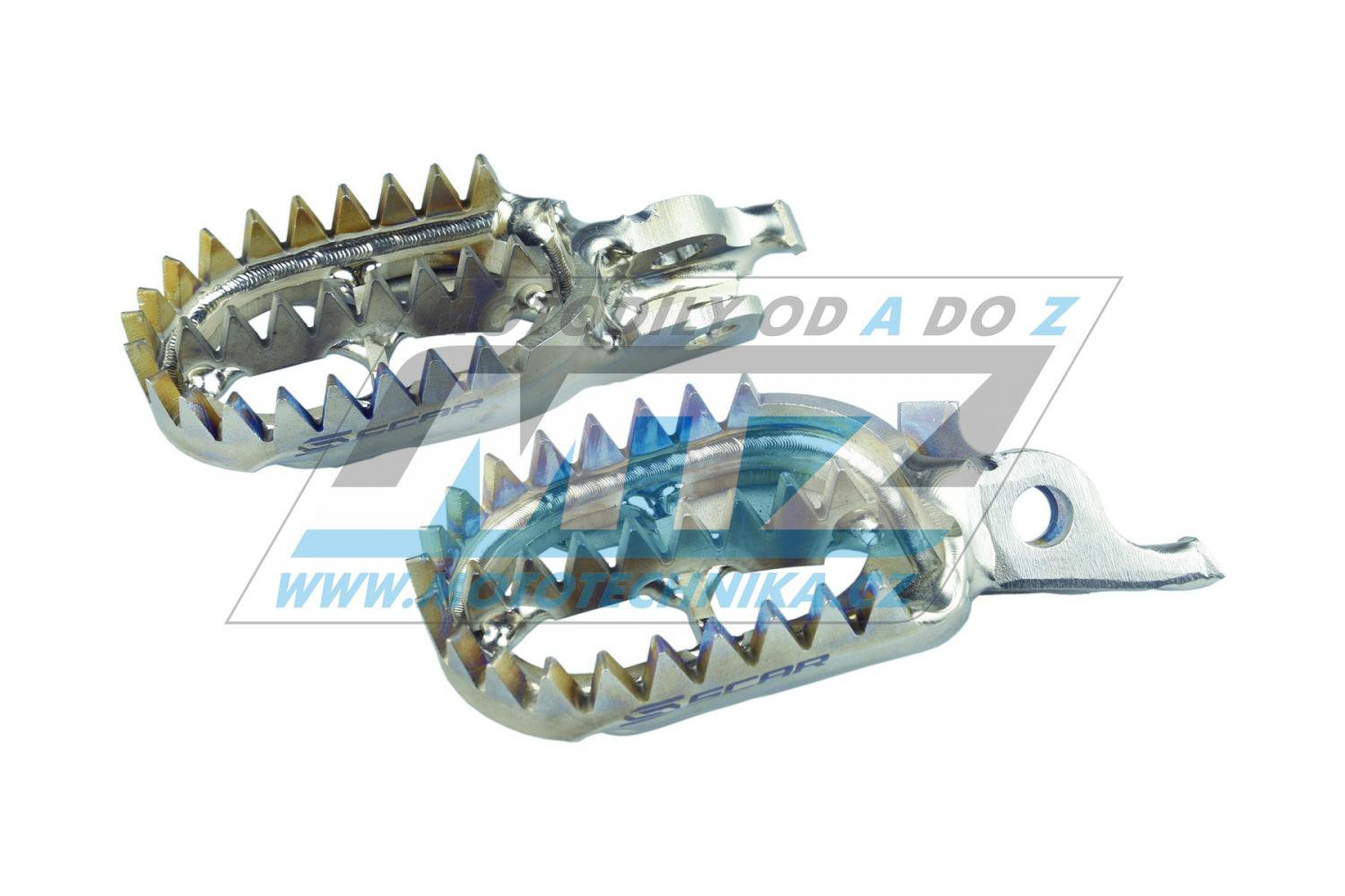 Obrázek produktu Stupačky titanové SCAR Racing - Kawasaki KXF250+KX250 / 05-24 + KXF450+KX450 / 06-24 + KX250 / 05-08 + KLX450R + KX250X+KX450X ZE93122TISCAR