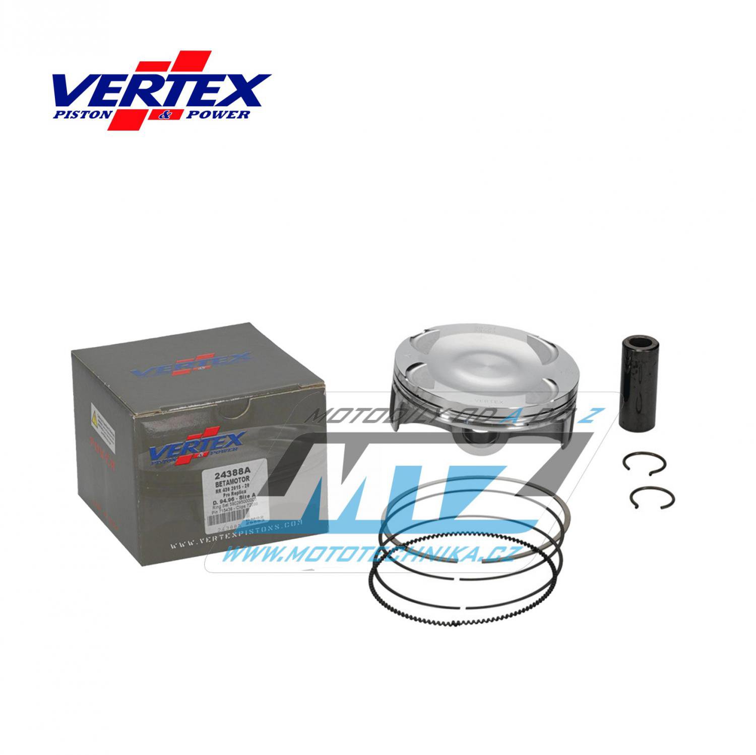 Obrázek produktu Pístní sada Beta RR430 / 15-24 - rozměr 94,98mm (Vertex 24388C) 01.V24388C